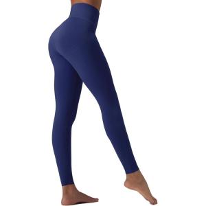 image:imagebaleaf Sweatleaf Womens High Waisted Leggings 25 Tummy Control Butt Lifting Yoga Workout Running PantsNavy Blue