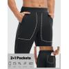 image:imagebaleaf Mens Fleece Lined Pants Waterproof Sweatpants with 3 Pockets Open Bottom Winter Thermal Athletic PantsBlack