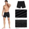 image:imagebaleaf Mens Swim Jammers Athletic Swimwear Quick Dry Compression Brief Swimsuit UPF 50 Endurance Racing TrainingBlack Orange