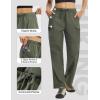 image:imagebaleaf Womens Hiking Pants 29 Convertible ZipOff Pants with 6 Pockets Lightweight Quick Dry Water Resistant UPF 50Army Green