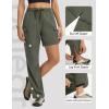 image:imagebaleaf Womens Hiking Pants 29 Convertible ZipOff Pants with 6 Pockets Lightweight Quick Dry Water Resistant UPF 50Army Green
