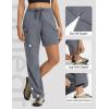 image:imagebaleaf Womens Hiking Pants 29 Convertible ZipOff Pants with 6 Pockets Lightweight Quick Dry Water Resistant UPF 50Dark Gray