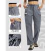 image:imagebaleaf Womens Hiking Pants 29 Convertible ZipOff Pants with 6 Pockets Lightweight Quick Dry Water Resistant UPF 50Dark Gray