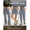 image:imagebaleaf Womens Hiking Pants 29 Convertible ZipOff Pants with 6 Pockets Lightweight Quick Dry Water Resistant UPF 50Dark Gray