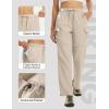 image:imagebaleaf Womens Hiking Pants 29 Convertible ZipOff Pants with 6 Pockets Lightweight Quick Dry Water Resistant UPF 50Khaki