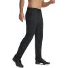 image:imagebaleaf Mens Hiking Pants Lightweight Quick Dry Sweatpants Water Resistant Cargo Pants with 6 Pockets Fishing Work TravelBlack
