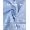 image:imagebaleaf Womens Sun Shirts UPF 50 UV Shirt Mesh Back Lightweight Long Sleeve Tops Breathable SPF Hoodie for HikingLight Blue