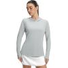 image:imagebaleaf Womens Sun Shirts UPF 50 UV Shirt Mesh Back Lightweight Long Sleeve Tops Breathable SPF Hoodie for HikingLight Gray