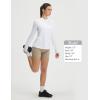 image:imagebaleaf Womens Sun Shirts UPF 50 UV Shirt Mesh Back Lightweight Long Sleeve Tops Breathable SPF Hoodie for HikingWhite