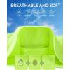 image:imagebaleaf Womens Long Sleeve Cycling Jersey Quarter Zip Workout Shirts Quick Dry Sun Protection Athletic Shirt PocketsFluorescent Green