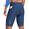 image:imagebaleaf Mens 4D Padded Bike Shorts Cycling Zipper Pockets Biking Bicycle Mountain Riding Biker Cycle UPF 50Dark Blue