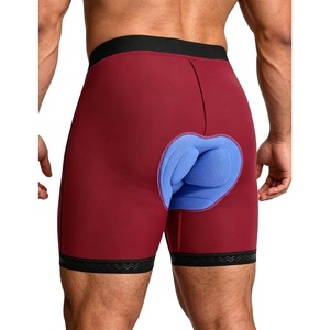 image:imagebaleaf Mens 4D Padded Bike Short AntiSlip Leg Grips Cycling Underwear MTB Liner Bicycle Biking RidingRed