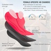 image:imagebaleaf 4D Padded Bike Shorts Women Cycling Underwear Gel Padding PocketsLight Grey