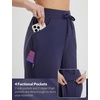 image:imagebaleaf Womens Bermuda Long Shorts 9 Above Knee Length Quick Dry Lightweight Zipper Pockets Casual Summer Athletic UPF 50Navy Blue