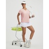image:imagebaleaf Womens Short Sleeve Workout Shirts Athletic Tops Sun Protection Breathable TShirts Quick Dry Gym Running TennisLight Pink  V Neck