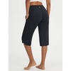 image:imagebaleaf Womens Capri Pants with Pockets Straight Leg Yoga Capris Leggings 17 MidCalf Capris Workout SummerBlack