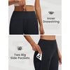 image:imagebaleaf Womens Capri Pants with Pockets Straight Leg Yoga Capris Leggings 17 MidCalf Capris Workout SummerBlack