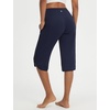 image:imagebaleaf Womens Capri Pants with Pockets Straight Leg Yoga Capris Leggings 17 MidCalf Capris Workout SummerNavy Blue