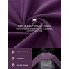 image:imagebaleaf Womens Flare Leggings with Pockets Yoga Pants High Waist Casual Workout Gym Bell Bottom LeggingDark Purple