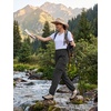 image:imagebaleaf Womens Hiking Pants Lightweight Water Resistant Quick Dry Cargo Trail Pants with Zippered Pockets Summer SPFBlack