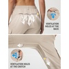 image:imagebaleaf Womens Hiking Pants Lightweight Water Resistant Quick Dry Cargo Trail Pants with Zippered Pockets Summer SPFKhaki