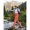 image:imagebaleaf Womens Hiking Pants Lightweight Water Resistant Quick Dry Cargo Trail Pants with Zippered Pockets Summer SPFRust
