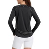 image:imagebaleaf Womens Sun Shirts Long Sleeve UPF 50 UV Protection Workout Tops Quick Dry Lightweight Hiking Athletic RunningBlack