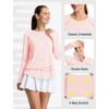 image:imagebaleaf Womens Sun Shirts Long Sleeve UPF 50 UV Protection Workout Tops Quick Dry Lightweight Hiking Athletic RunningLight Pink