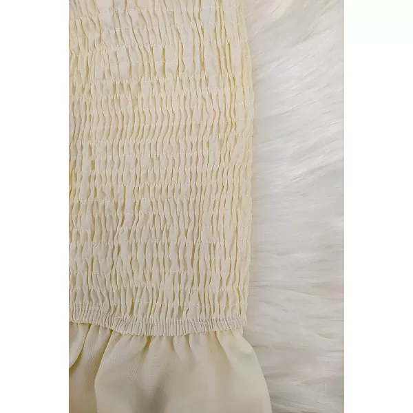 SouqFone Womens Summer Casual Long Dresses V Neck Beach Party Dress10beige