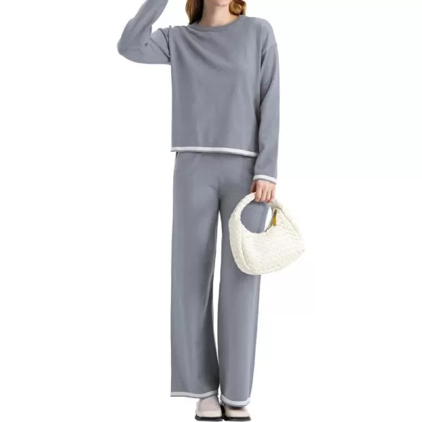 Two Piece Long Sleeve-5no Pocket-grey