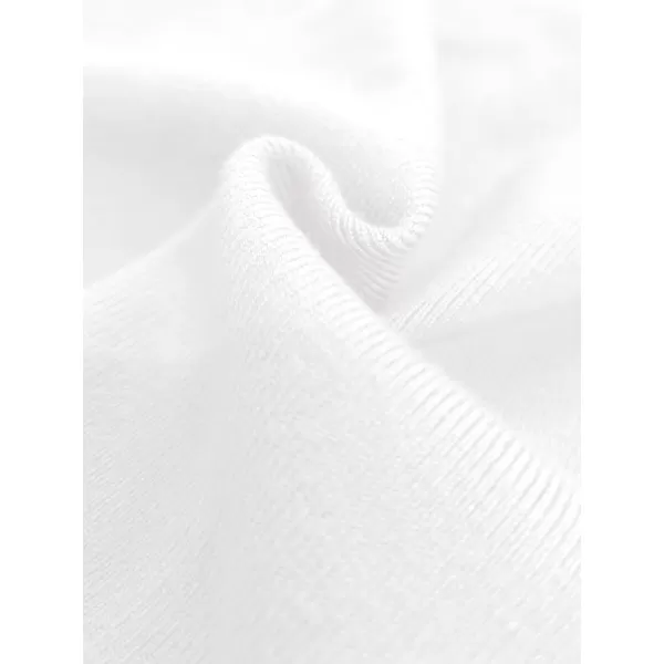 SuperPrity Long Sleeve Shirts for Women 2024 Fall Fashion V Neck Button Polo Sweaters Stretch Slim Fitted Knit Basic Tee TopsWhite