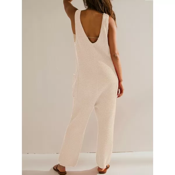 SuperPrity Jumpsuits for Women Casual 2024 Knit Overalls Baggy Harem Pants Romper Jumpers Summer Outfits Maternity ClothesApricot