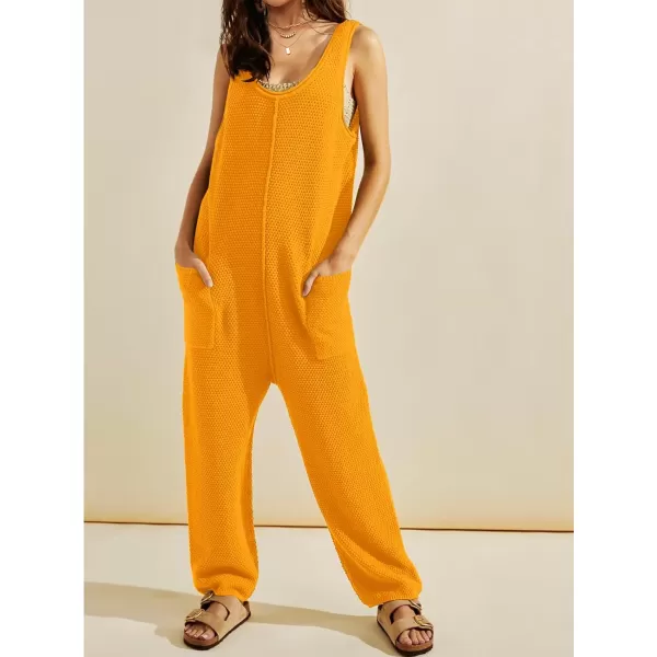 SuperPrity Jumpsuits for Women Casual 2024 Knit Overalls Baggy Harem Pants Romper Jumpers Summer Outfits Maternity ClothesYellow