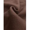 imageSuperPrity Long Sleeve Shirts for Women Spring Fashion V Neck Button Polo Sweaters Stretch Slim Fitted Knit Basic Tee TopsCoffee