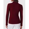 imageSuperPrity Womens Dressy Casual Tops V Neck Business Work Blouses Button Down Long Sleeve Shirts Stretch Ribbed Basic Trendy Polo Clothes 2024LWine Red