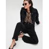 imageSuperPrity Womens Short Sleeve Shirts Animal Print Blouses Crewneck Leopard Print Tops Dressy Casual Basic TeeChocolate Leopard