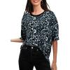 imageSuperPrity Womens Short Sleeve Shirts Animal Print Blouses Crewneck Leopard Print Tops Dressy Casual Basic TeeLeopard