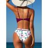 imageSouqFone Womens Bikini Set Front Criss Cross Hook Two Piece Swimsuits Low Waisted Bathing Suits