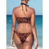 imageSouqFone Womens Bikini Set String Halter V Neck Side Tie Lace Up Triangle Two Piece Swimsuits Bathing Suit