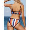 imageSouqFone Womens Bikini Swimuits Sexy Low Waisted Cutout Two Pieces Bathing Suits