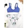 imageSouqFone Womens Swimsuits Sexy V Neck Adjustable Double Lace Up Bikini Set Two Piece Bathing Suit