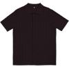 imageSuperPrity Mens Button Down Shirt Knit Shirts Short Sleeve Cuban Guayabera Cool Summer Beach ShirtsDark Brown