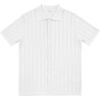 imageSuperPrity Mens Button Down Shirt Knit Shirts Short Sleeve Cuban Guayabera Cool Summer Beach ShirtsWhite