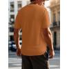 imageSuperPrity Mens TShirts Casual Crewneck Short Sleeve T Shirt Knit Waffle Summer Tshirts ShirtsBrown