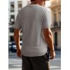 imageSuperPrity Mens TShirts Casual Crewneck Short Sleeve T Shirt Knit Waffle Summer Tshirts ShirtsLight Grey