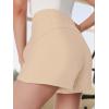imageSuperPrity Running Shorts for Women High Waisted Workout Shorts Athletic Comfy Drawstring Sweat Gym Shorts with PocketsApricot