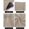 imageSuperPrity Running Shorts for Women High Waisted Workout Shorts Athletic Comfy Drawstring Sweat Gym Shorts with PocketsKhaki