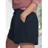 imageSuperPrity Running Shorts for Women High Waisted Workout Shorts Athletic Comfy Drawstring Sweat Gym Shorts with PocketsNavy Blue