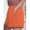 imageSuperPrity Running Shorts for Women High Waisted Workout Shorts Athletic Comfy Drawstring Sweat Gym Shorts with PocketsOrange