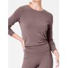 imageSuperPrity Womens Long Sleeve TShirt Workout Tops Reversible Tie Front Tunic Yoga Gym Ladies Blouses ActivewearDark Khaki